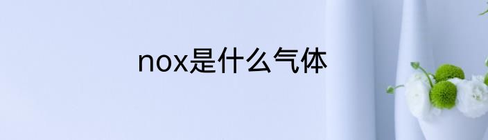 nox是什么气体
