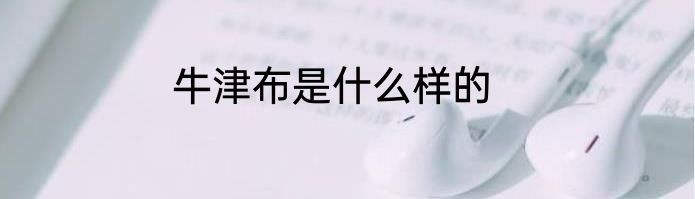 牛津布是什么样的