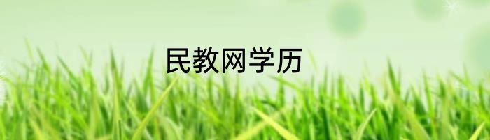民教网学历