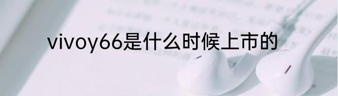 vivoy66是什么时候上市的