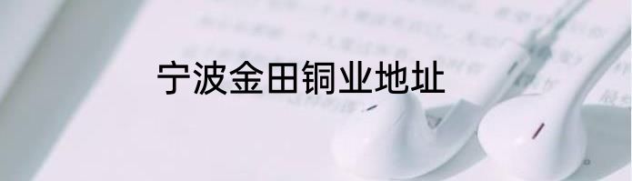 宁波金田铜业地址