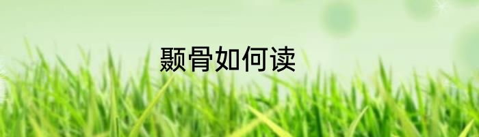 颞骨如何读