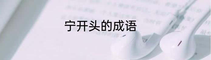 宁开头的成语