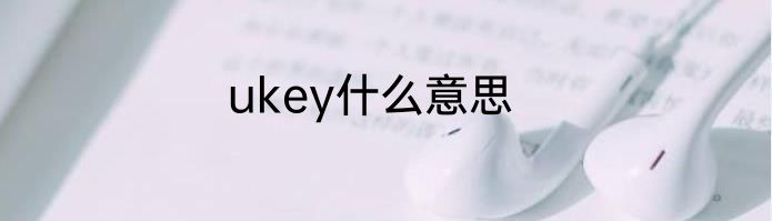 ukey什么意思
