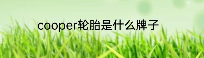 cooper轮胎是什么牌子