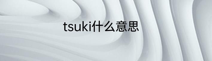 tsuki什么意思