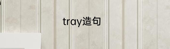 tray造句