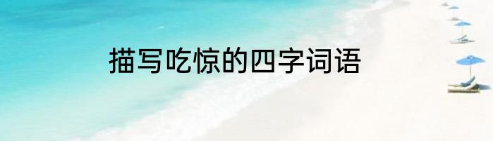 描写吃惊的四字词语
