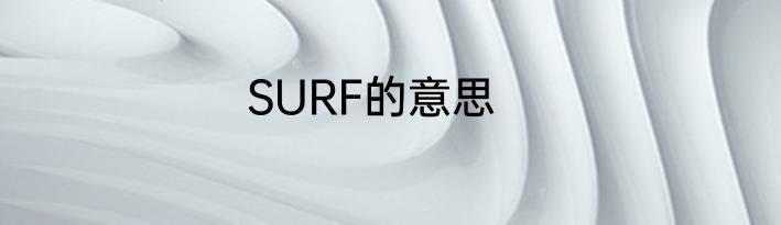 SURF的意思