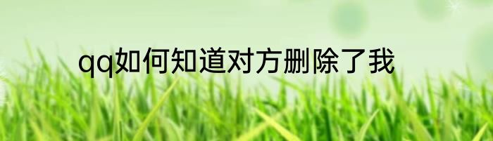 qq如何知道对方删除了我
