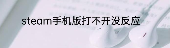 steam手机版打不开没反应