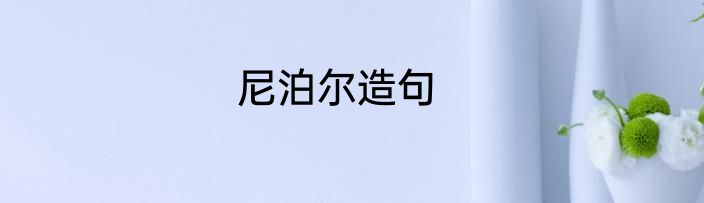 尼泊尔造句