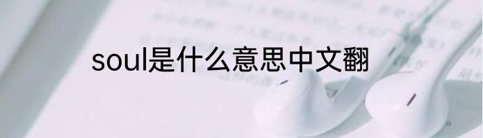 soul是什么意思中文翻