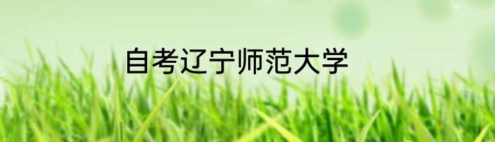 自考辽宁师范大学