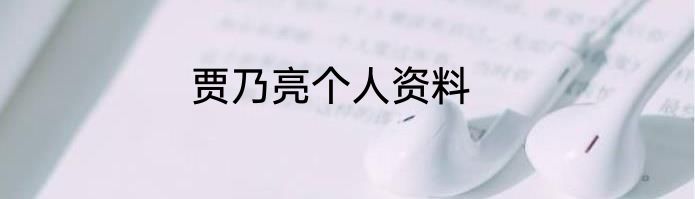 贾乃亮个人资料