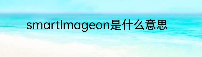 smartlmageon是什么意思