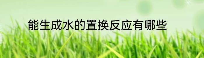 能生成水的置换反应有哪些