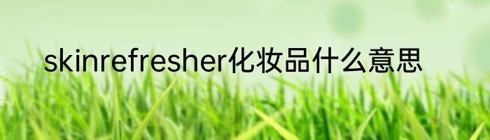 skinrefresher化妆品什么意思