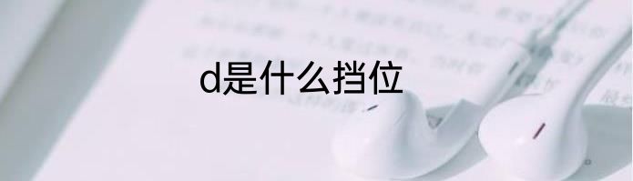 d是什么挡位
