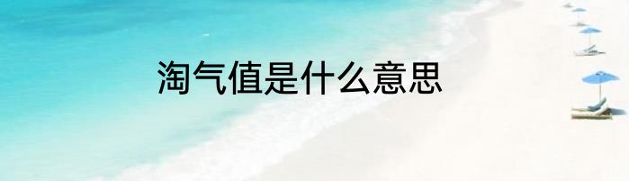 淘气值是什么意思