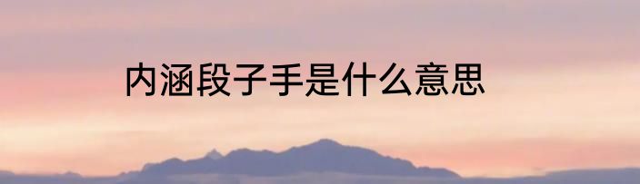 内涵段子手是什么意思