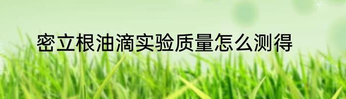 密立根油滴实验质量怎么测得
