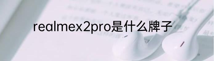 realmex2pro是什么牌子
