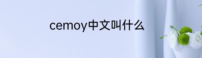 cemoy中文叫什么