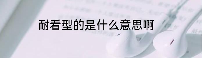 耐看型的是什么意思啊