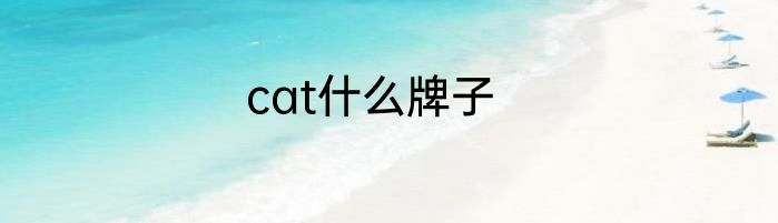 cat什么牌子