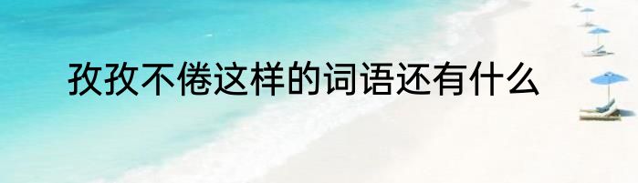 孜孜不倦这样的词语还有什么