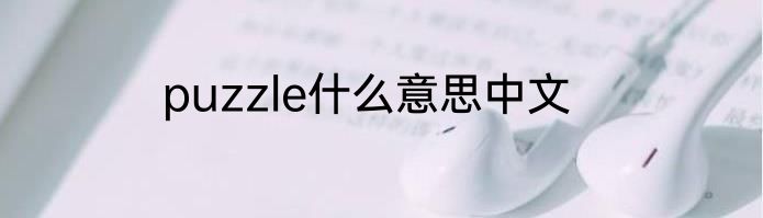 puzzle什么意思中文