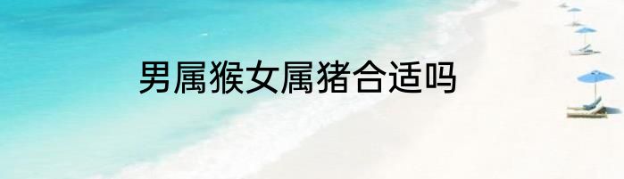 男属猴女属猪合适吗