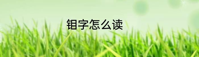 钼字怎么读