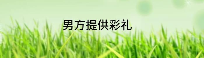 男方提供彩礼