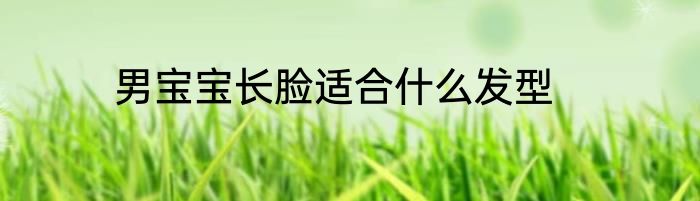 男宝宝长脸适合什么发型