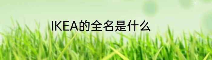 IKEA的全名是什么
