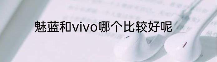 魅蓝和vivo哪个比较好呢