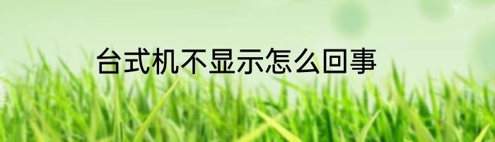 台式机不显示怎么回事