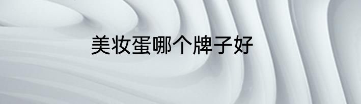 美妆蛋哪个牌子好