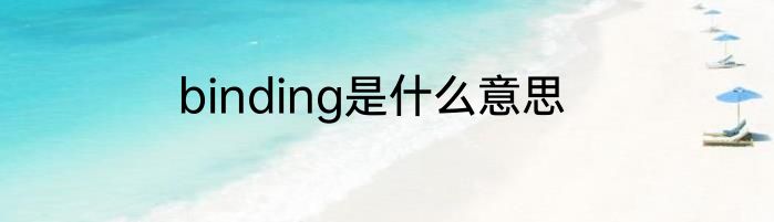 binding是什么意思