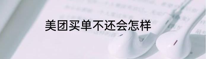 美团买单不还会怎样