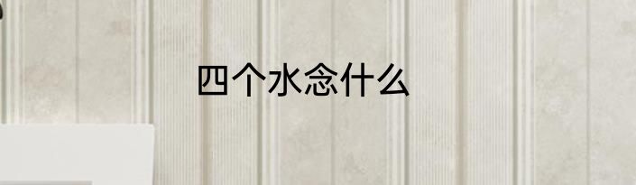 四个水念什么