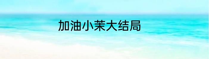 加油小茉大结局