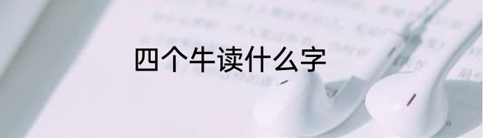 四个牛读什么字