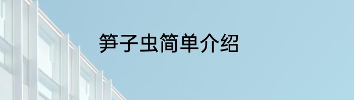 笋子虫简单介绍