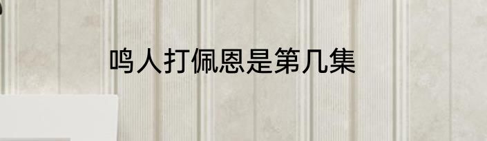 鸣人打佩恩是第几集