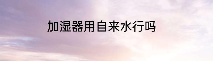 加湿器用自来水行吗