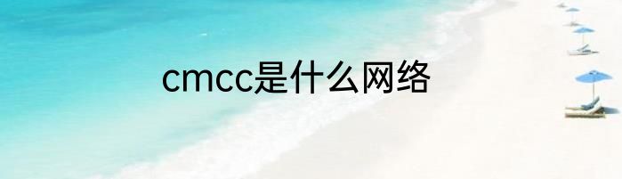 cmcc是什么网络