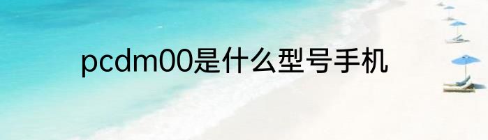 pcdm00是什么型号手机